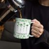 Toile De Jouy Birth Flower Sisters From The Same Garden - Personalized White Edge-to-Edge Mug