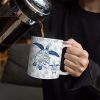 Toile De Jouy World Full Of Grandmas - Personalized White Edge-to-Edge Mug