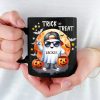 Too Cool To Be Spooky - Family Personalized Custom Black Mug - Halloween Gift For Family Members