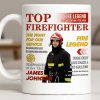 Top Firefighter The Fight For Our Service Fire Legend - Personalized Custom Coffee Mug - FIF049_MG