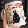 Top Firefighter The Fight For Our Service Fire Legend - Personalized Custom Coffee Mug - FIF049_MG