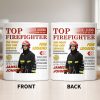 Top Firefighter The Fight For Our Service Fire Legend - Personalized Custom Coffee Mug - FIF049_MG