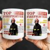 Top Firefighter The Fight For Our Service Fire Legend - Personalized Custom Coffee Mug - FIF049_MG