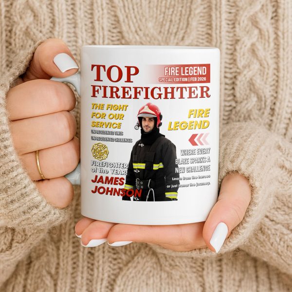 Top Firefighter The Fight For Our Service Fire Legend - Personalized Custom Coffee Mug - FIF049_MG