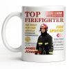 Top Firefighter The Fight For Our Service Fire Legend - Personalized Custom Coffee Mug - FIF049_MG