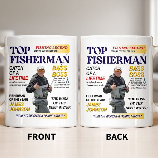 Top Fisherman, Catch Of A Lifetime, Insights From An Experienced Angler - Personalized Custom Coffee Mug - FISH020_MG