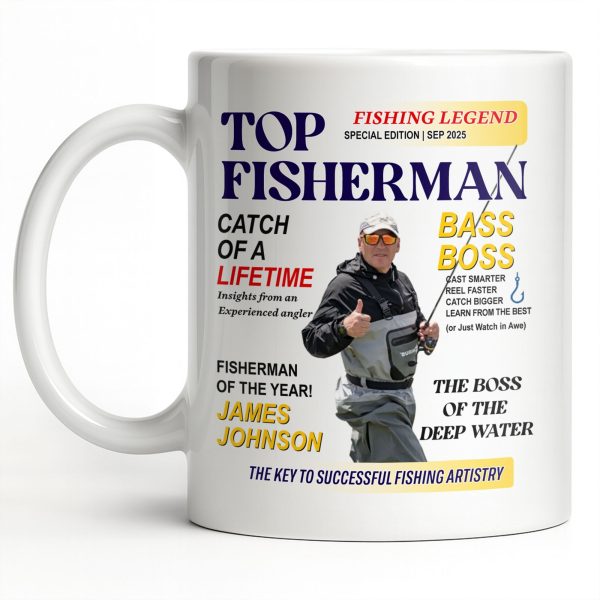 Top Fisherman, Catch Of A Lifetime, Insights From An Experienced Angler - Personalized Custom Coffee Mug - FISH020_MG