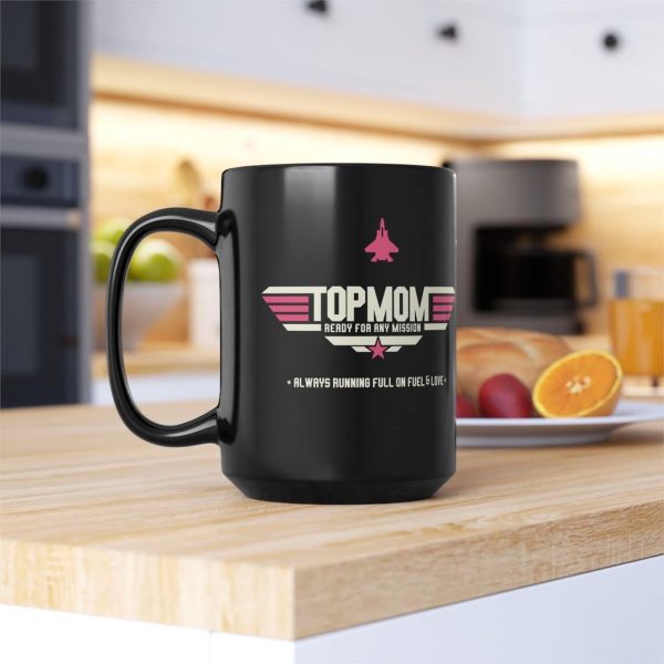 Top Mom Coffee Mug, Best Mom Ever Gift for Mother, Mothers Day Birthday Christmas Gift for Mom from Daughter Son