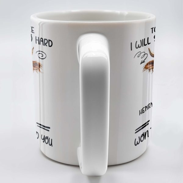 Touch My Coffee I Will Slap You So Hard Cow and Coffee Cup Design - Personalized Custom Coffee Mug - COL060_MG