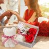 Towel Bear Soap Flower Gift Box for Valentine's Day, Wedding, Mother's Day, and Birthday