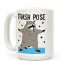 Trash Pose Raccoon Coffee Mug
