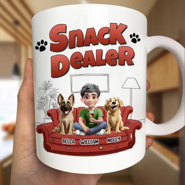 Treat Dealer 3D Effect Dogs - Personalized Mug