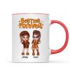 Trendy Fall Season Mug For Besties Sisters, Y2K Style