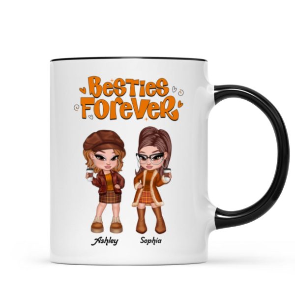 Trendy Fall Season Mug For Besties Sisters, Y2K Style