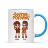 Trendy Fall Season Mug For Besties Sisters, Y2K Style