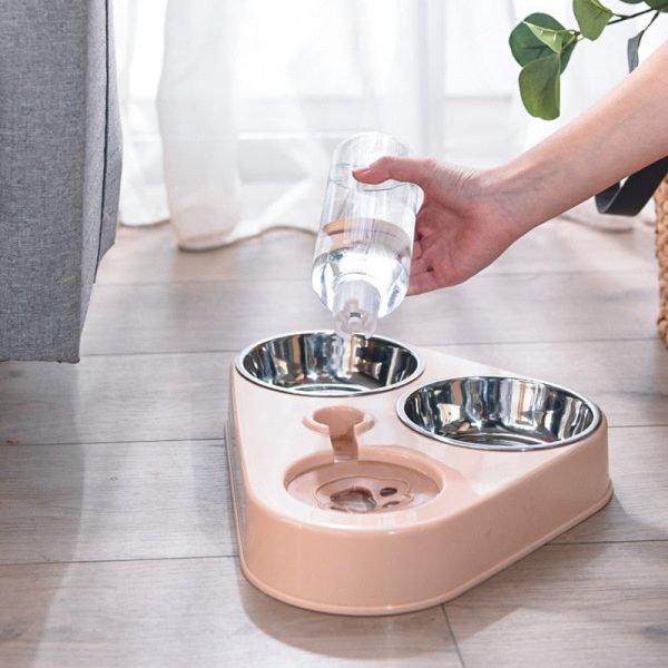 Triple Pet Food & Water Dispenser