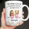 True Friends Are Hard To Find, Cartoon Characters And Flowers - Personalized Custom Coffee Mug - BST516_MG