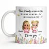 True Friends Are Hard To Find, Cartoon Characters And Flowers - Personalized Custom Coffee Mug - BST516_MG