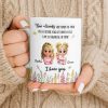 True Friends Are Hard To Find, Cartoon Characters And Flowers - Personalized Custom Coffee Mug - BST516_MG