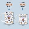 True Friends Are Never Apart - Bestie Personalized Custom 3D Inflated Effect Printed Mug - Christmas Gift For Best Friends, BFF, Sisters