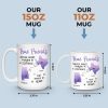 True Friendship Resists Time - Besties Personalized Custom Mug - Gift For Best Friends, BFF, Sisters