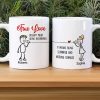True Love Doesn't Mean Being Inseparable-Gift For Couples-Personalized Couple White Mug Set
