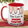 True Love Is Hanging Together Though The Years, Personalized Edge To Edge Mug, Wine Tumbler, Accent Mug