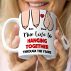 True Love Is Hanging Together Though The Years, Personalized Edge To Edge Mug, Wine Tumbler, Accent Mug