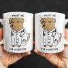 Trust Me, I'm A Dogtor, Dog With Stethoscope - Personalized Custom Coffee Mug - DOC026_MG