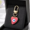 Turkish Heart Evil Eye Enamel Pendant Keychains