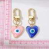 Turkish Heart Evil Eye Enamel Pendant Keychains