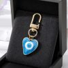 Turkish Heart Evil Eye Enamel Pendant Keychains