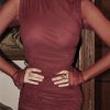Turtleneck Mesh Sheer Long Sleeve Mini Dresses
