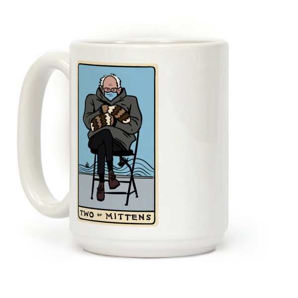 Two of Mittens (Bernie Tarot Parody) Coffee Mug