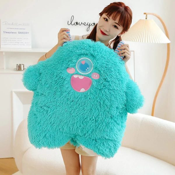 Ugly Cute Green Little Monster Plush Toy - Adorable Sleep Pillow Gift