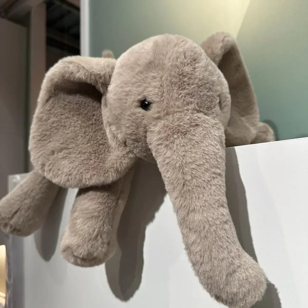Ultra Soft Grey Elephant Plush with Flappy Ears
