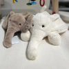 Ultra Soft Grey Elephant Plush with Flappy Ears