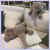 Ultra Soft Grey Elephant Plush with Flappy Ears