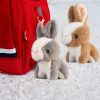 Ultrasoft Plush Bunny Rabbit Toy - Adorable Handbag Pendant for Kids