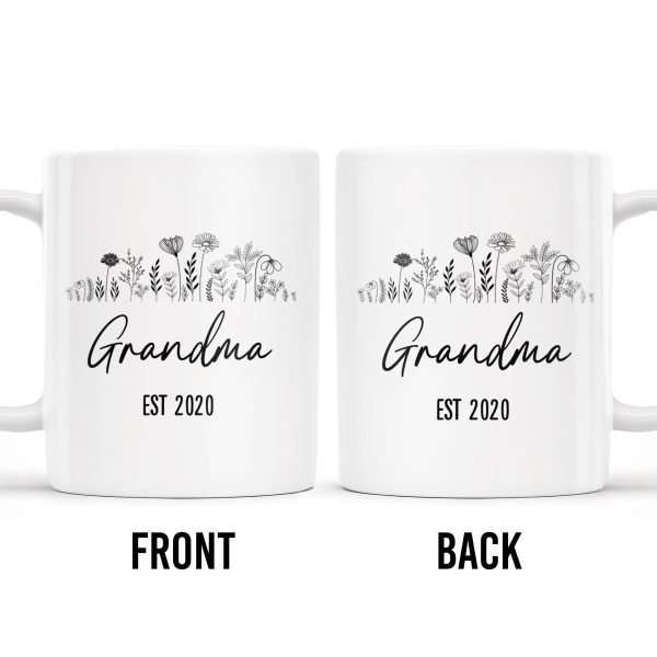 Unconditional Love and Countless Stories Floral Design - Personalized Custom Coffee Mug - GRM050_MG