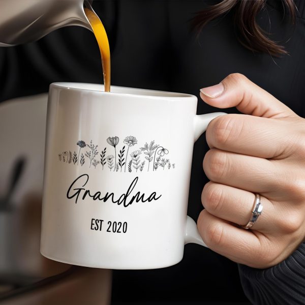 Unconditional Love and Countless Stories Floral Design - Personalized Custom Coffee Mug - GRM050_MG