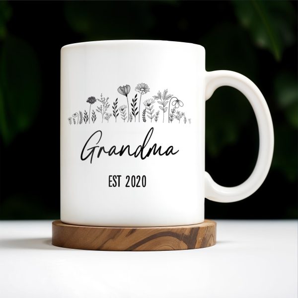 Unconditional Love and Countless Stories Floral Design - Personalized Custom Coffee Mug - GRM050_MG
