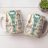 Unique Dentist-Themed Design With Essential Dental Tools - Personalized Custom Coffee Mug - DOC104_MG