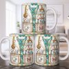 Unique Dentist-Themed Design With Essential Dental Tools - Personalized Custom Coffee Mug - DOC104_MG