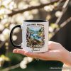Unique Great Smoky Mountains Handcrafted Nature Personalized Mug, Tennessee and North Carolina National Park Gift with Custom Name