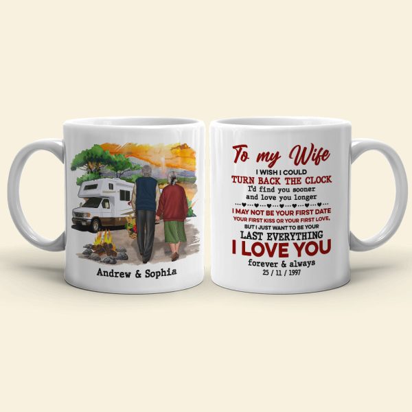 Universary Couple Camping, Personalized Couple Coffee Mug