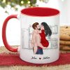 Unlike My Big Toe, Gift For Couple, Personalized Mug, Naughty Couple Mug, Anniversary Gift
