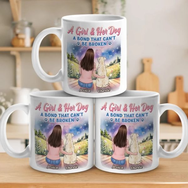 Unspoken Love, Unbreakable Bond - Dog Personalized Custom Mug - Mother's Day, Gift For Pet Owners, Pet Lovers