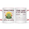 Until We Croak Together Frog Couple Anniversary Calendar Keepsake Personalized Mug