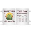 Until We Croak Together Frog Couple Anniversary Calendar Keepsake Personalized Mug
